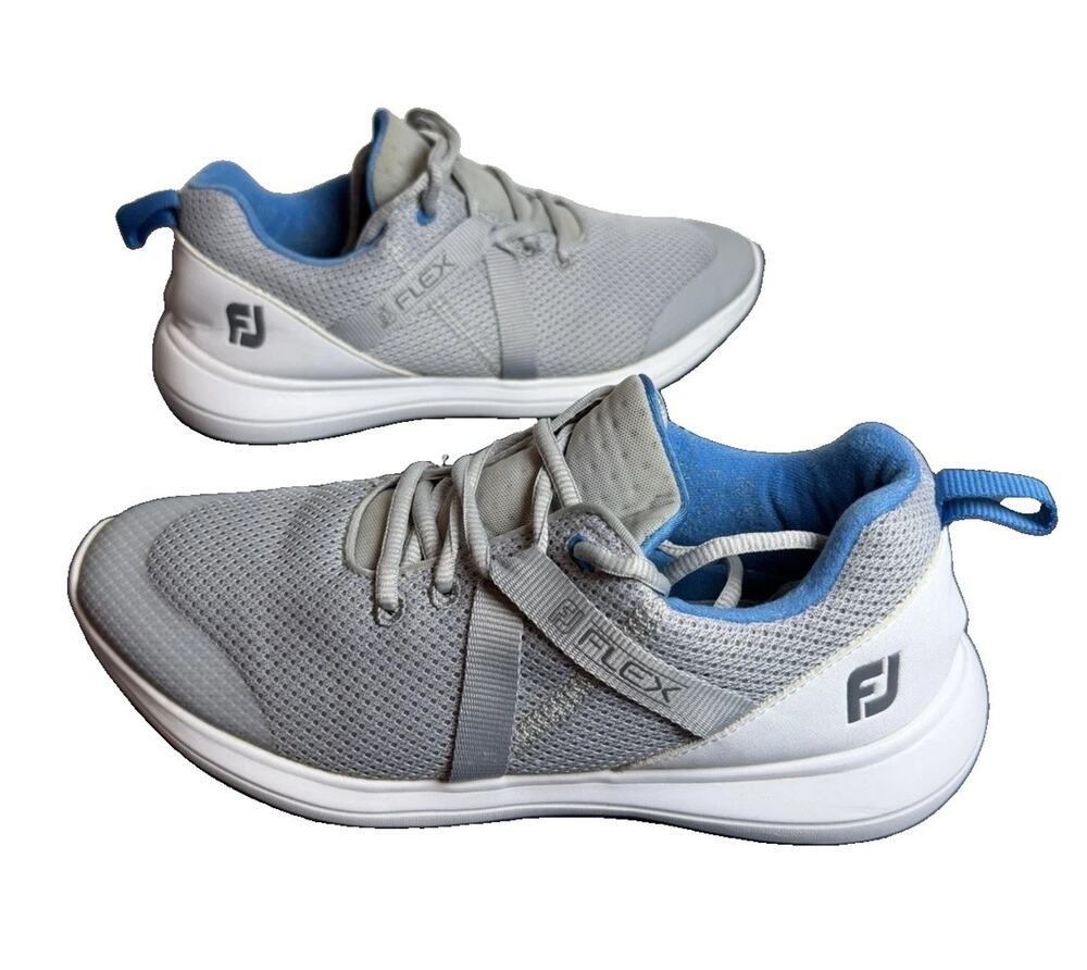 FootJoy Women's Flex Golf Shoes Size 8 Blue/Gray Spikeless